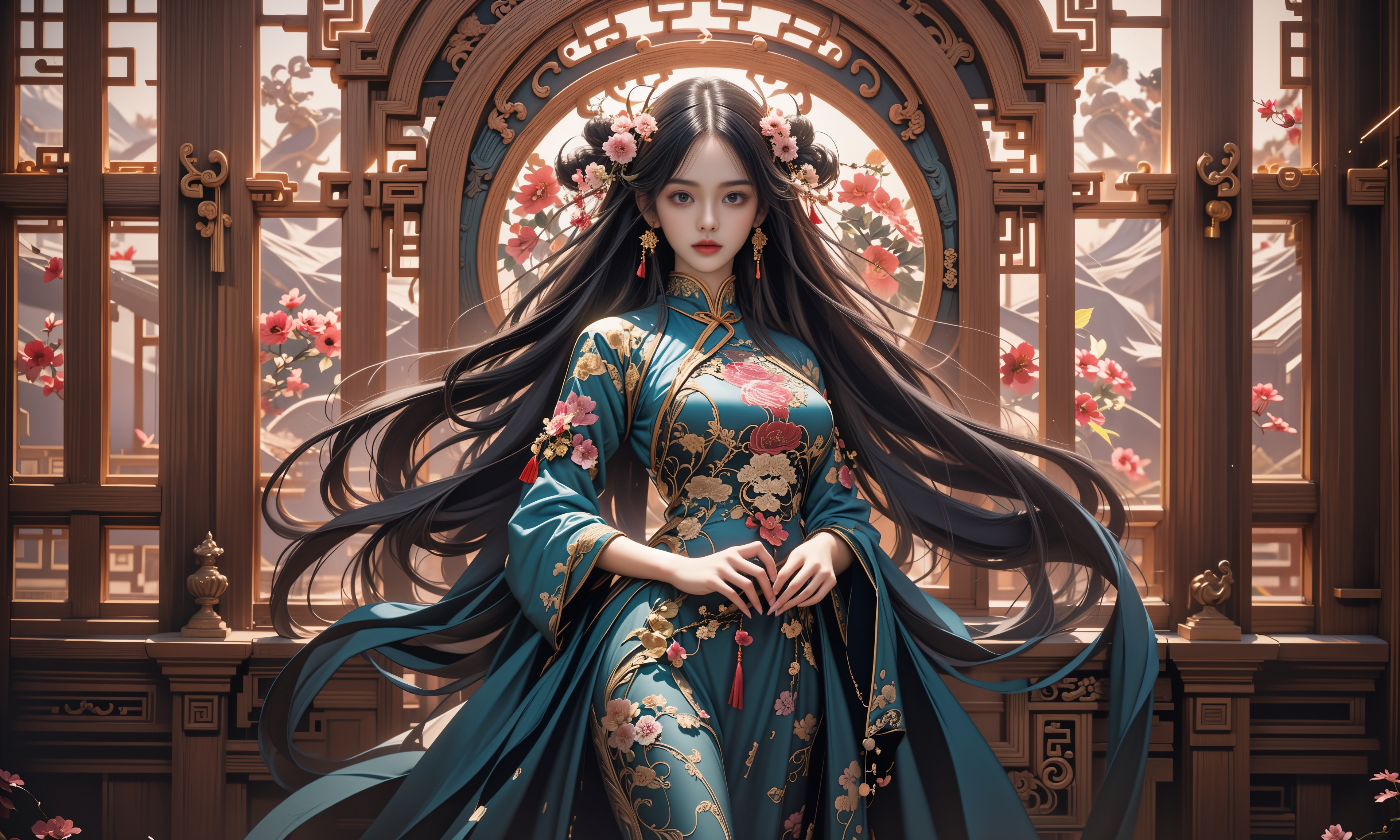 乌鲁木齐：炎炎夏日 街头音乐喷泉吸引民众消暑纳凉